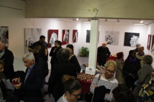 Vernissage exposition peintures acrylique contemporaines de celine leynaud, artiste peintre contemporaine , saint martin de crau, peinture de corps, paysages, figuratives et contemporaine